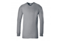 B123 Thermal T-Shirt Long Sleeve Grey Medium