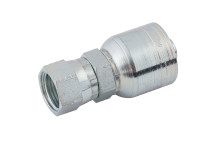 7/16\" JIC Female Straight Hose ID 1/4\" Steel