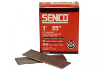 Senco Straight Brad Nails Galvanised 16G x 25mm (Pack 2000)