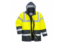 S466 Hi-Vis Contrast Traffic Jacket Yellow 5XL