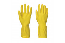 A800 Household Latex Gloves (240 Pairs) Yellow Large