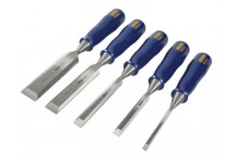 IRWIN Marples  M444 Bevel Edge Chisel Blue Chip Handle Set, 5 Piece