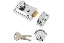 Yale Locks P77 Traditional Nightlatch 60mm Backset Chrome Finish Visi