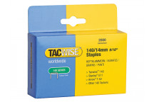 Tacwise 140 Heavy-Duty Staples 14mm (Type T50 G) (Pack 2000)