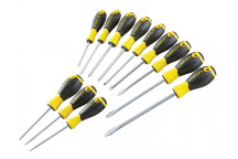 Stanley Tools 0-60-212 Essential Screwdriver Set, 12 Piece SL/PH/PZ/TX