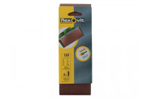 Flexovit Cloth Sanding Belts 457 x 75mm Fine 120G (Pack of 2)