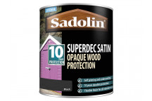 Sadolin Superdec Opaque Wood Protection Black Satin 1 litre