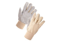 Mens Cotton Chrome Knitted Wrist Gloves