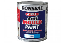 Ronseal 6 Year Anti Mould Paint White Matt 2.5 litre