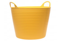 Faithfull Heavy-Duty Polyethylene Flex Tub 15 litres Yellow