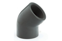 1.1/2\" BSPP FEMALE EQUAL 45 PVC