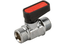 1/8\"BSPM x 1/8\"BSPM Brass Ball Valve Gas Mini