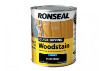 Ronseal Quick Drying Woodstain Satin Ebony 750ml