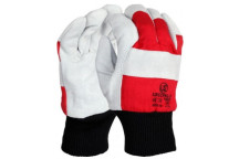 Red/Grey Fleece Lined Rigger Gloves C/W Knitted Wrist USCCFKL-2
