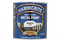 Hammerite Direct to Rust Smooth Finish Metal Paint White 2.5 Litre