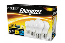 LED ES (E27) Opal GLS Non-Dimmable Bulb, Warm White 806 lm 9.2W (4 Pack)