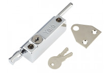 Yale Locks P124 Door Push Bolt Polished Chrome Finish Visi