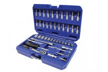 Faithfull Socket Set of 46 Metric 1/4in Drive