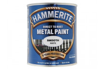 Hammerite Direct to Rust Smooth Finish Metal Paint White 750ml