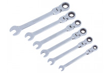 BlueSpot Tools Flexible Head Ratchet Set, 6 Piece