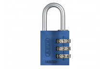 ABUS Mechanical 145/30 30mm Aluminium Combination Padlock Blue 46577