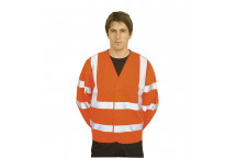 C473 Hi-Vis Two Band & Brace Jacket Orange LXL