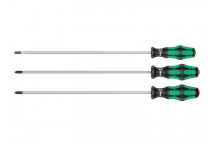 Wera Kraftform Plus Long Screwdriver Set, 3 Piece SL/PH/PZ