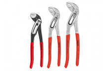 Knipex Alligator Water Pump Pliers Set of 3 (180mm 250mm & 300mm)