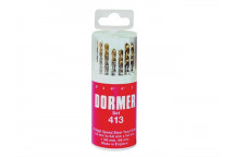 Dormer A094 No.419 HSS TiN Coated Drill Set of 19 1mm-10mm x 0.5mm