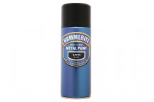 Hammerite Direct to Rust Smooth Finish Aerosol Satin Black 400ml