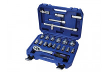 Faithfull Socket Set of 22 Metric 1/2in Drive