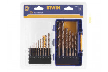 IRWIN HSS Titanium Metal Drill Bit Set, 15 Piece