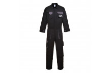 TX15 Portwest Texo Contrast Coverall Black Large