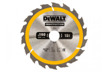 DEWALT Portable Construction Circular Saw Blade 190 x 30mm x 18T