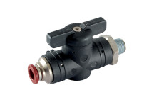1/4\" BSPP Plastic Ball Valve Straight