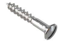 Multi-Purpose Screw SL Raised Head Chrome Plated 4.0 x 25mm ForgePack 35