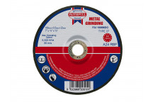 Faithfull Depressed Centre Metal Grinding Disc 180 x 6.5 x 22.23mm
