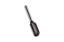 12.7mm Carbide Rotary Burr, TiAlN Coated, Ball Nosed Cylinder, Shape C (P805C)