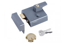 Yale Locks P1 Double Security Nightlatch 60mm Backset DMG Dark Grey Finish Visi