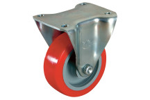 100MM FIXED CASTOR PLATE FTG POLY