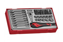 Teng TTMDQ49 Bit & Quick Chuck Driver Set, 49 Piece - 1/4in Drive