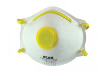 Scan Moulded Disposable Mask Valved FFP1 Protection (Pack 3)