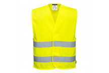 C374 MeshAir Hi-Vis Two Band Vest Yellow SM