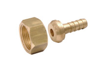1/4\" BSPP Female Straight Swivel Hose Tails, Brass