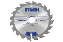IRWIN Construction Circular Saw Blade 130 x 20mm x 20T ATB