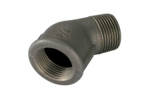 1/2\" BSP/T M/FEM 45? ELBOW BLACK GF121