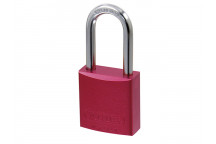 ABUS 72/40mm Aluminium Padlock 40mm Long Shackle Red Keyed Alike TT0216262