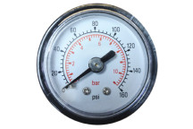 40MM 0-10BAR 1/8\" BSPT STEEL CB DRY