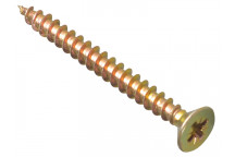 ForgeFix Multi-Purpose Pozi Compatible Screw CSK ST ZYP 6.0 x 50mm Box 100