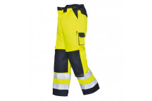 TX51 Lyon Hi-Vis Trousers Yellow/Navy Medium